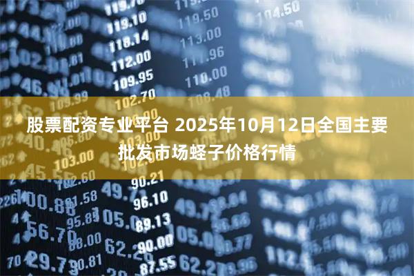 股票配资专业平台 2025年10月12日全国主要批发市场蛏子价格行情